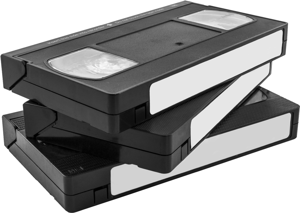 Стопка VHS кассет